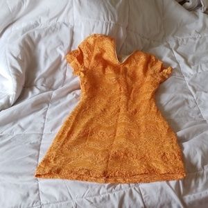 Dress short peach